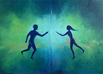 PARA LELY, olejmaľba, 70x50 cm, 2025