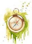 Compass, book illustration, 30x40 cm, 2022