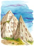 Cappadocia, book illustration, 30x40 cm, 2022