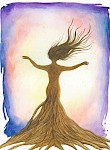 Roots, watercolor, 30x40 cm, 2023